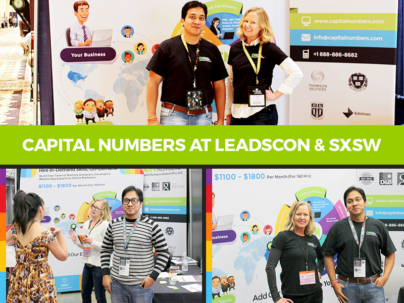 Mukul Gupta with Evie Clercx at LeadsCon and SXSW Trade Show