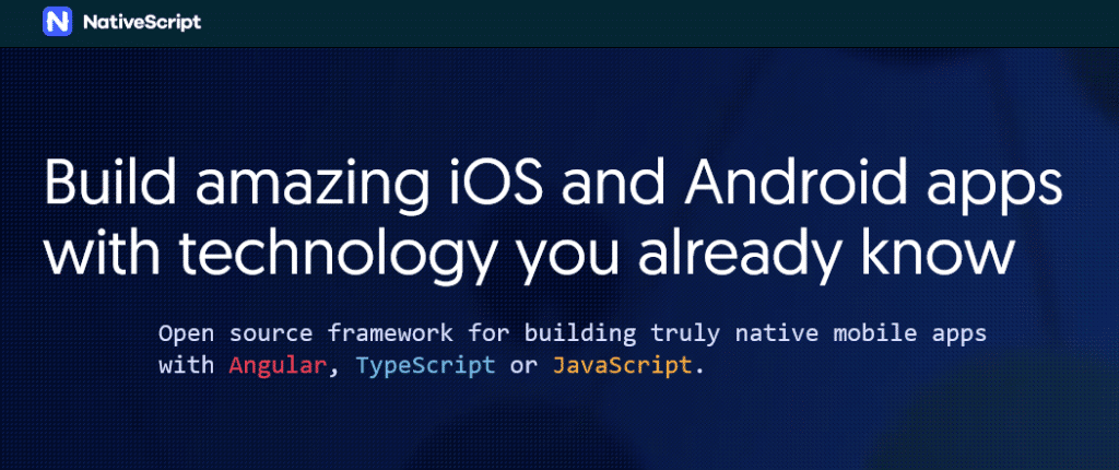 NativeScript Framework