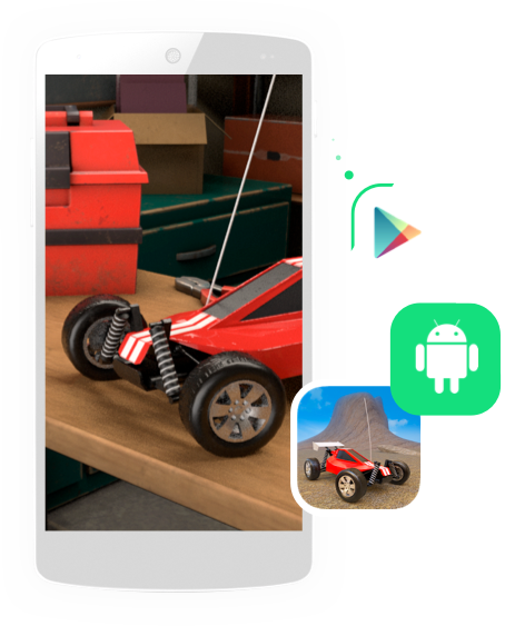 Racing car gaming for ios and android
