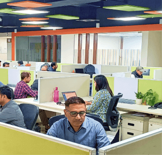 Capital Numbers team in the office