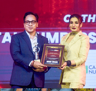 Capital Numbers award recieving