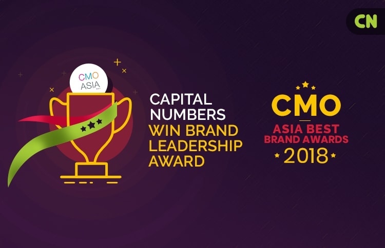 Capital Numbers Wins “Brand Leadership Award” at CMO Asia Best Brand Awards 2018