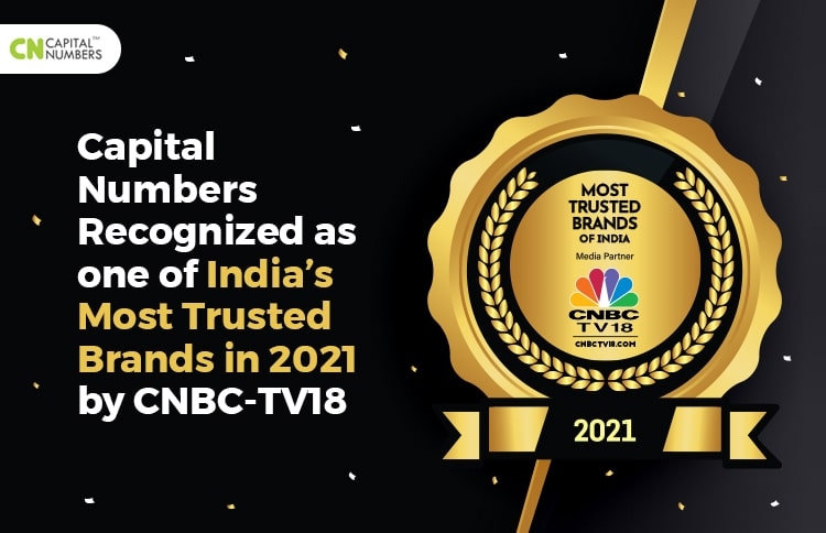 Capital Numbers Recognized as one of India’s Most Trusted Brands in 2021 by CNBC-TV18
