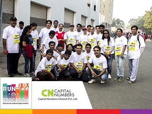 Team Capital Numbers at Run for Education