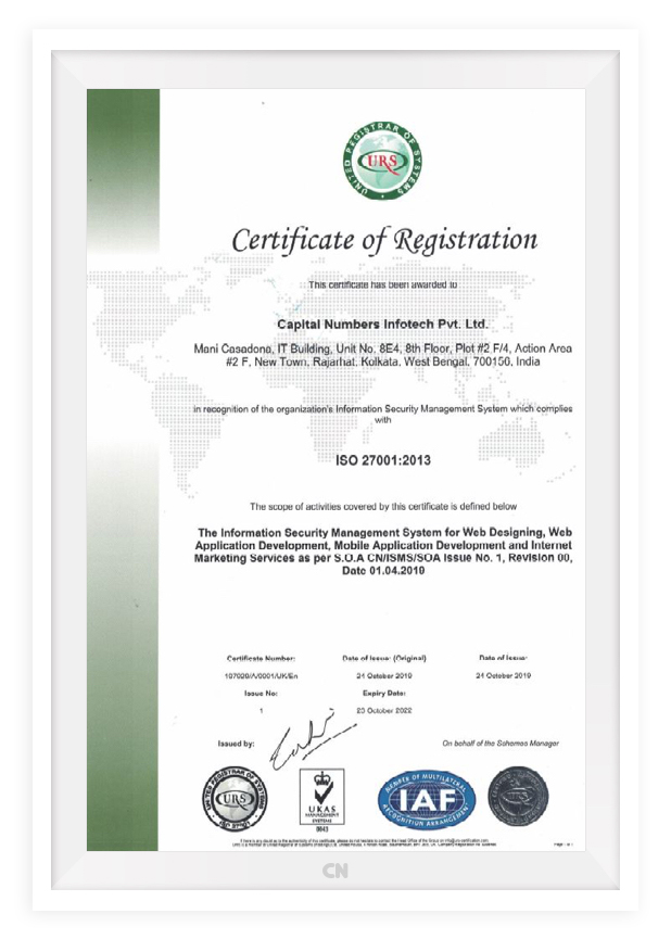 certificate of registration