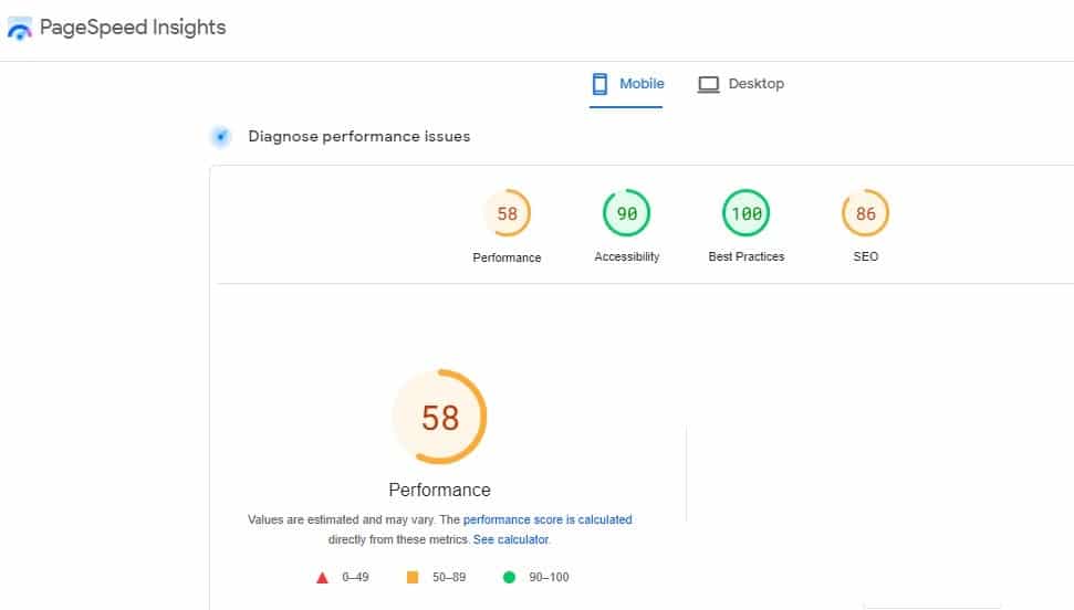 Google PageSpeed Insights