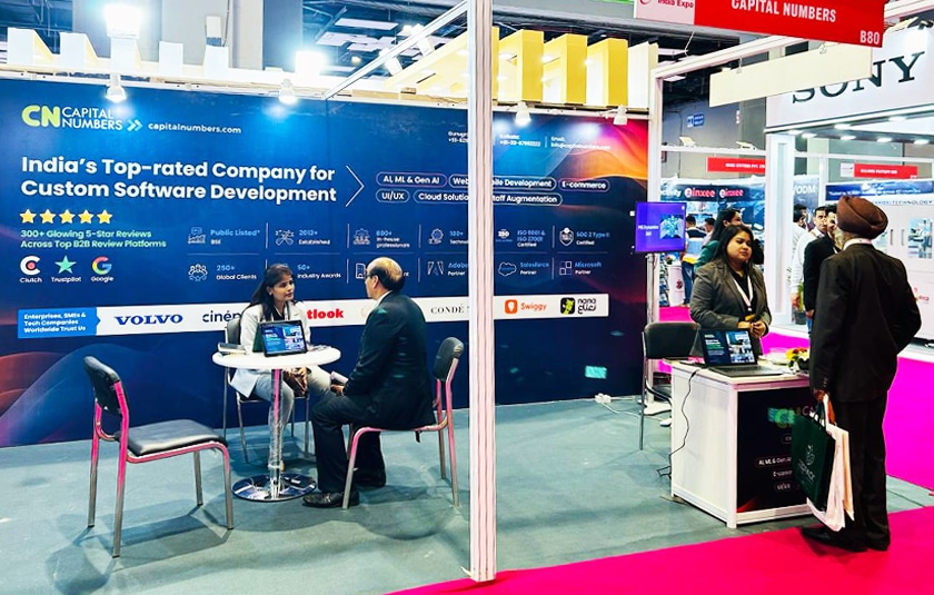 Capital Numbers booth at the 32nd Convergence India Expo