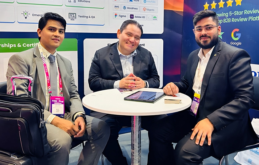 Capital Numbers interacting with tech leaders at the expo