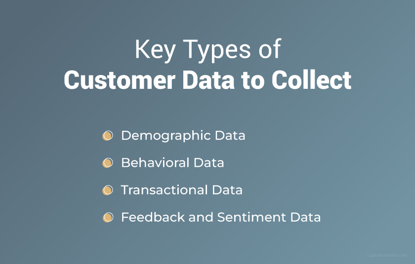 Key types of customer data to collect