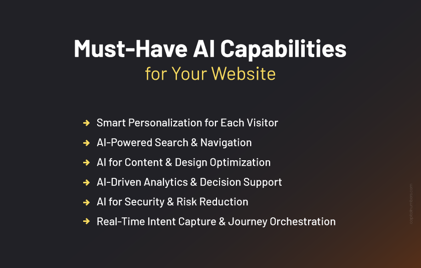 Key AI Capabilities for Your Website