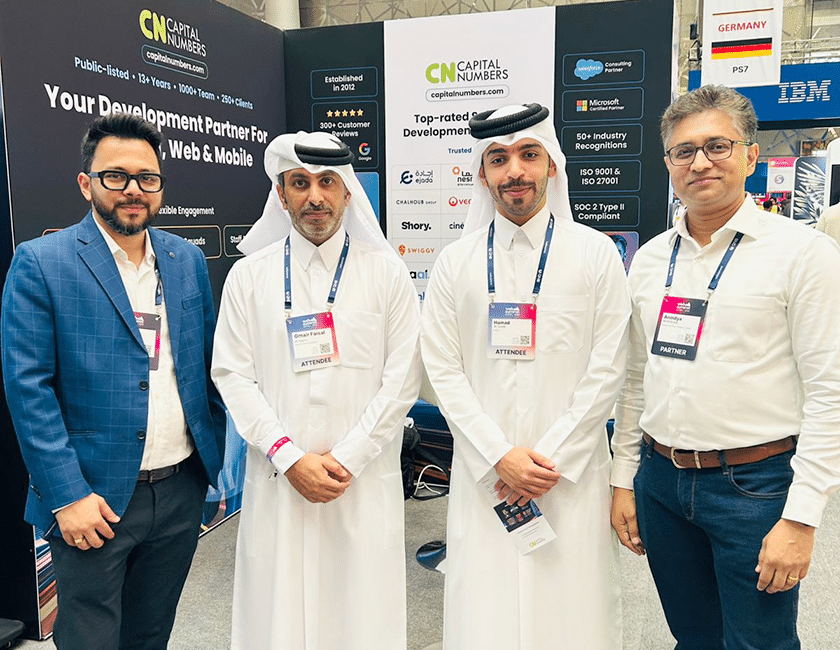 Capital Numbers networking and product discussions at Web Summit