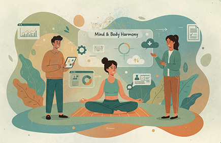 Developing a single-page website that focuses on yoga and nutrition classes