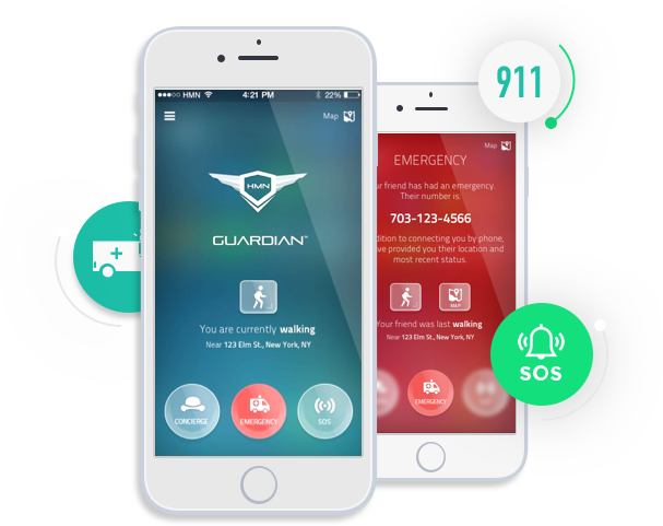HMN Guardian loaction location-based app