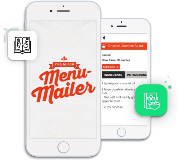 Menu Mailer app